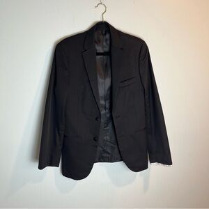 Vera Wang Women’s Black Blazer Slim Fit w/ Shoulder Pads Size S 36S